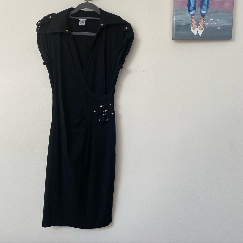 Cache studded bodycon dress